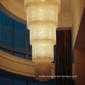 Luxury Design Customized Lobby Crystal Led Pendant Light